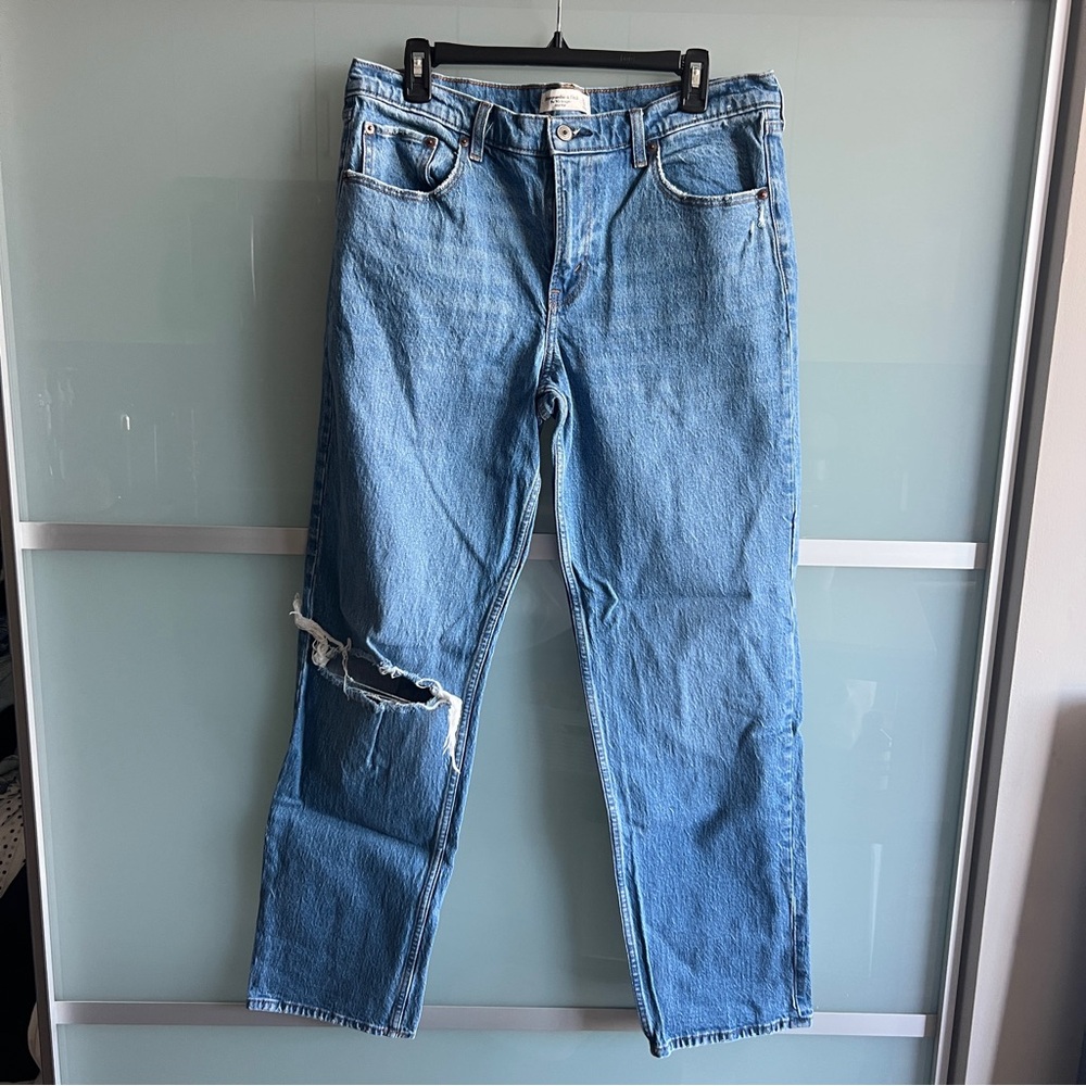 Abercrombie 90s straight mid rise jeans